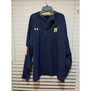 Under Armour Navy Midshipmen 1/4 Zip Pullover - Size‎ L